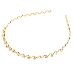 NWT - Crystal Embellished Rhinestone Gold Headband